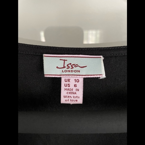 Issa London Black Silk Dress - Size 6 - Picture 2 of 4